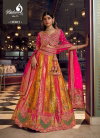 Yellow Multicolour Vrindavan Vol 73 By Royal Banarasi Premium Silk Lehenga Choli 10382